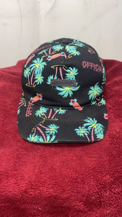 Official Crown of Laurel Camper Palm Trees & Skateboards Print SnapBack Hat  