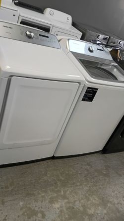 Samsung set jumbo top load washer & electric dryer with warranty delivery fee depends on address 🏠🛣️🚛