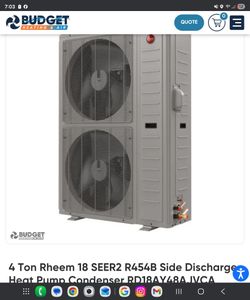 NEW RHEEM 4TON 410A HEAT PUMP