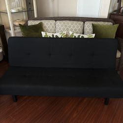 IKEA BALKARP sleeper sofa black