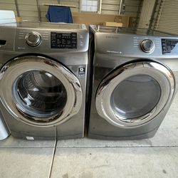 Samsung Stainless Steel Washer And Gas Dryer 