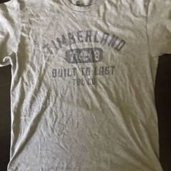 Vintage Timberland Men's T-Shirt Size Large/L grey color 100% Cotton