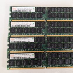 DDR2 PC2-5300P 2Rx4 RAM (4 Sticks)