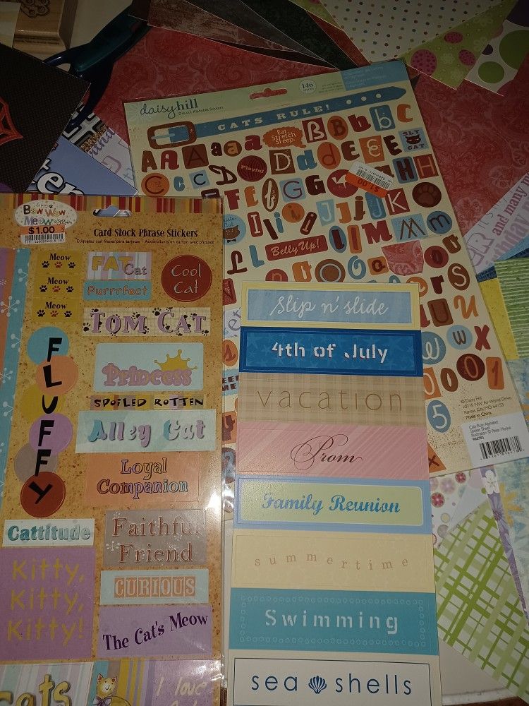 Scrapbooking Stuff In Container