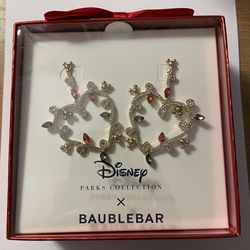 Disney Parks Collection x Baublebar Mickey Icon Holiday Lights Earrings