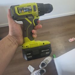 Ryobi Drill Gun With 4ah Battery Works Great !!
