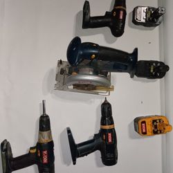 Ryobi Drills With Batteries And Saw With Battery 