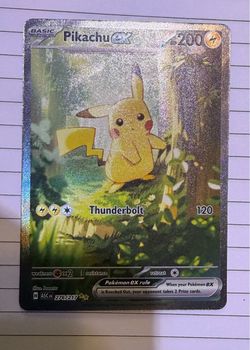 Pikachu ex Pokémon Card 276/217 Full Art Holo