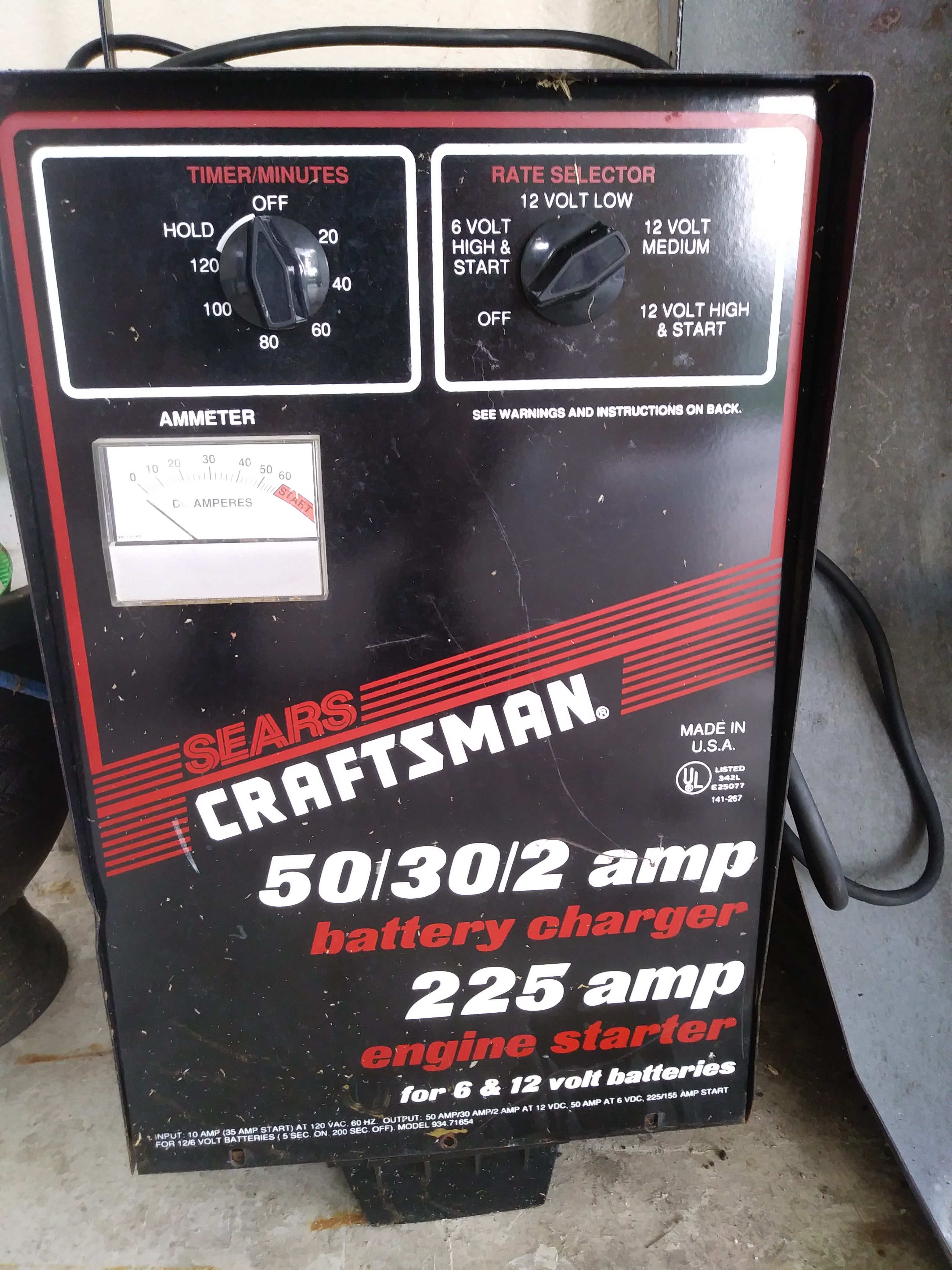 Sears Craftsman battery charger 225 amp for Sale in Pompano Beach, FL -  OfferUp