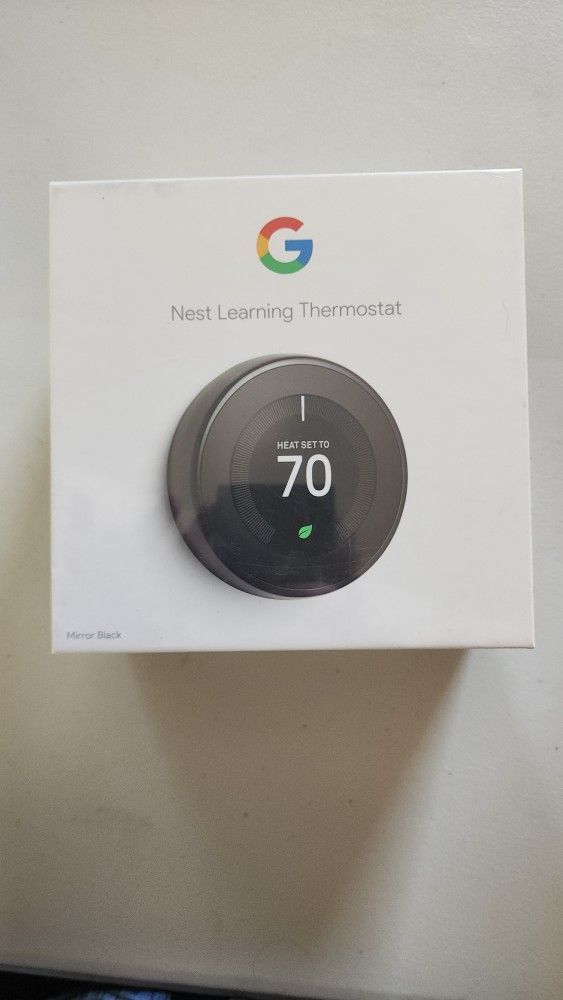 Google next learning thermostat mirror black new in box never opened
Can meet all over and ship for cheap
Brand new in box never opened