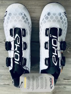 Ekoi R4 Ultra Light Carbon Pro Road Cycling Shoes / White