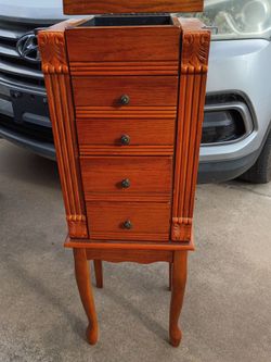 Jewelry box cabinet