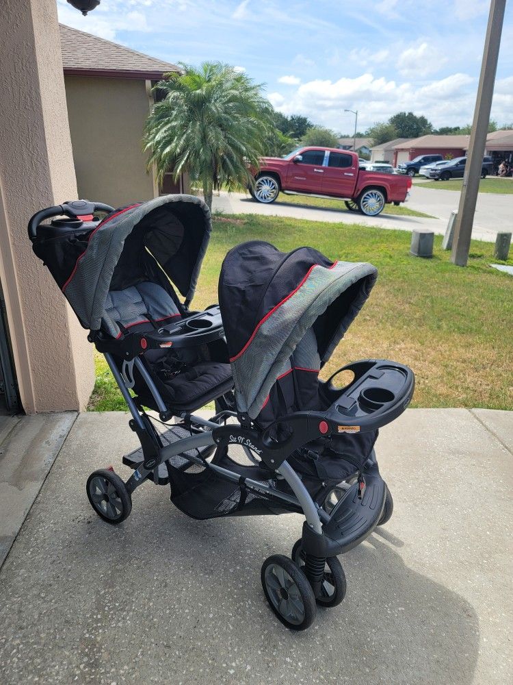 SIT N STAND DOUBLE STROLLER