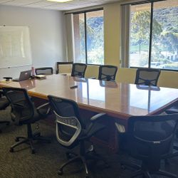 Free Large Conference Table w/ Glass Top