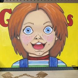 NEW Chucky Acrylic Painting !