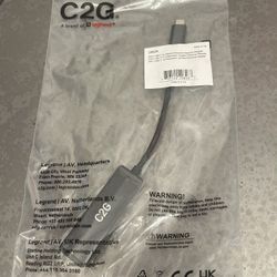 1 USB C To Gigabit Ethernet Network Adapter, 1 USB C To Display Port 