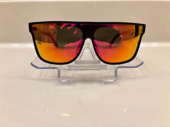 Blenders Midnight Emma women Polarized Mirrored Shield Sunglasses Black/Orange