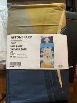 IKEA AFTONSPARV Twin Duvet Cover Set