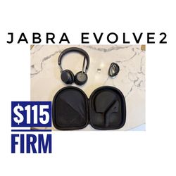 Jabra evolve 2 ** No Box , With Hard She’ll Case **
