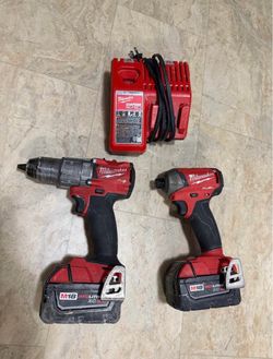 Milwaukee fuel 18v  drill set.