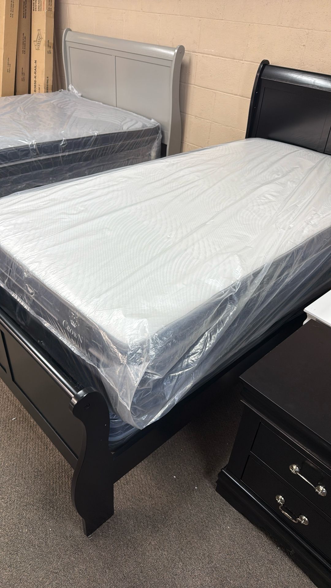 NEW TWIN PILLOW TOP 12” MEMORY FOAM COOL GEL 
