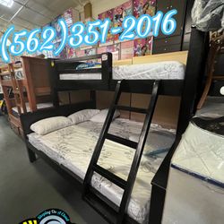 Twin XL queen Bunk Bed With Mattresses Included New Colchones 