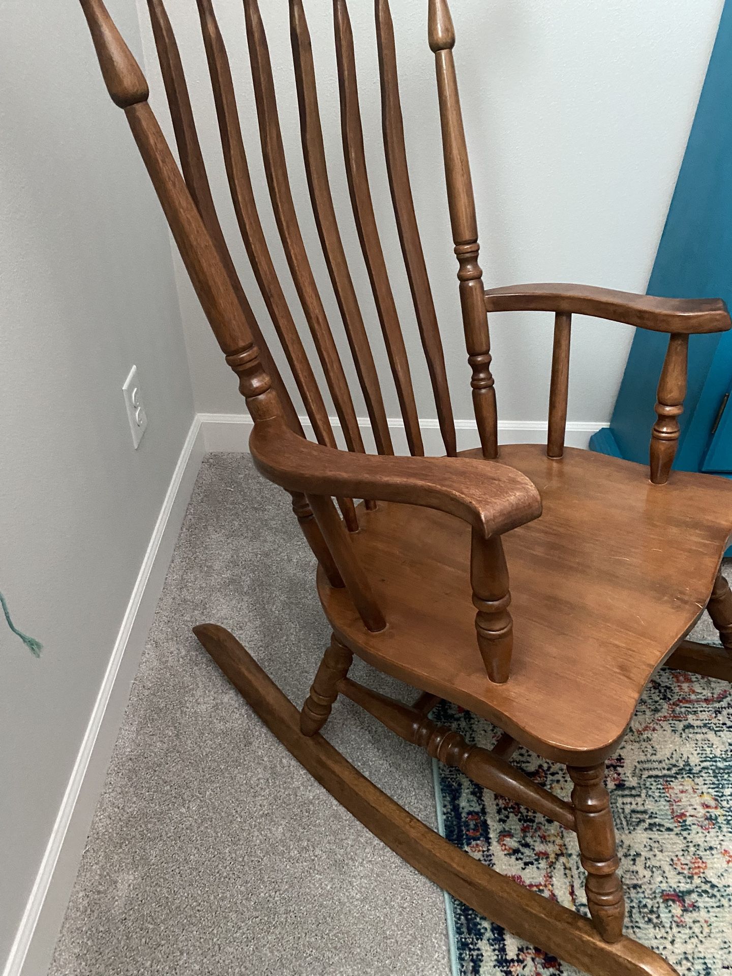 Wooden rocking chair