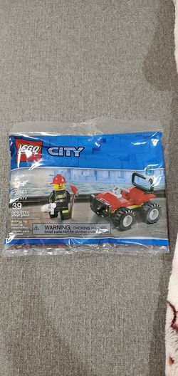 Lego city fire atv mini figure polybag