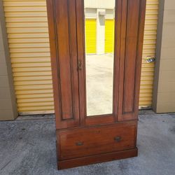 Antique Wardrobe Cabinet 