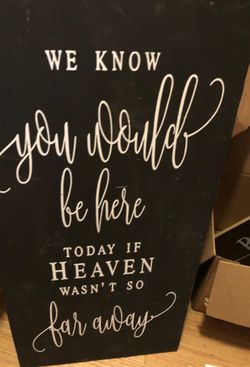 Wedding sign
