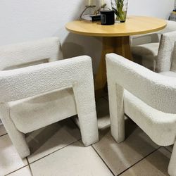 Sherpa White Chair 
