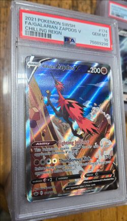 Galarian Zapdos V Full Art PSA 10 Gem Mint