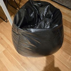 Beans Bag Dark Brown  Leather