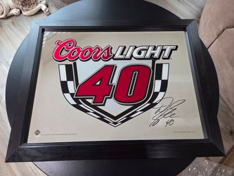 Coors Light Beer sign Nascar mirror