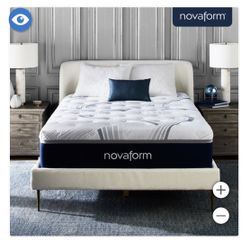 Queen Novaform 14” Mattress Gently Used  