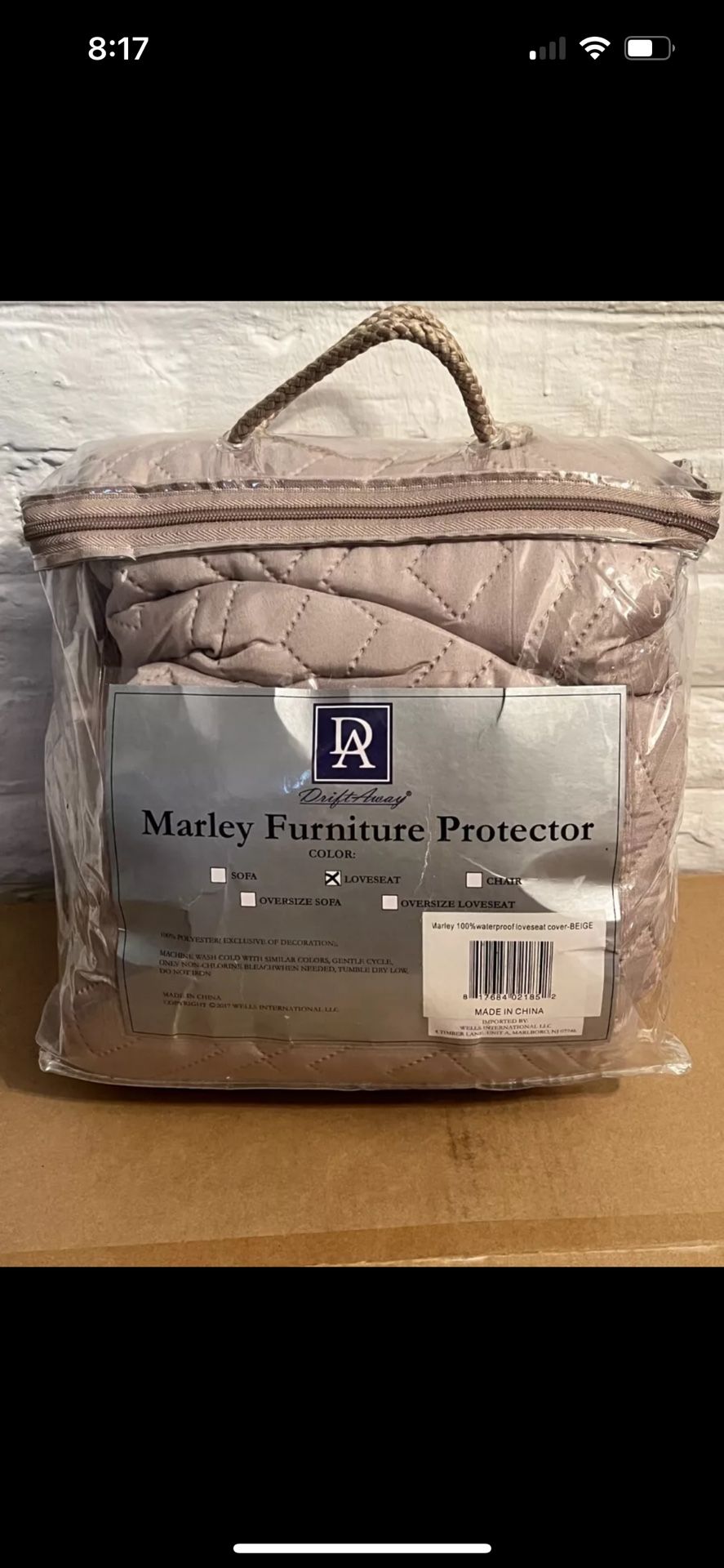 DriftAway Marley 100% Waterproof Quilted Furniture Protector- Loveseat Protector
