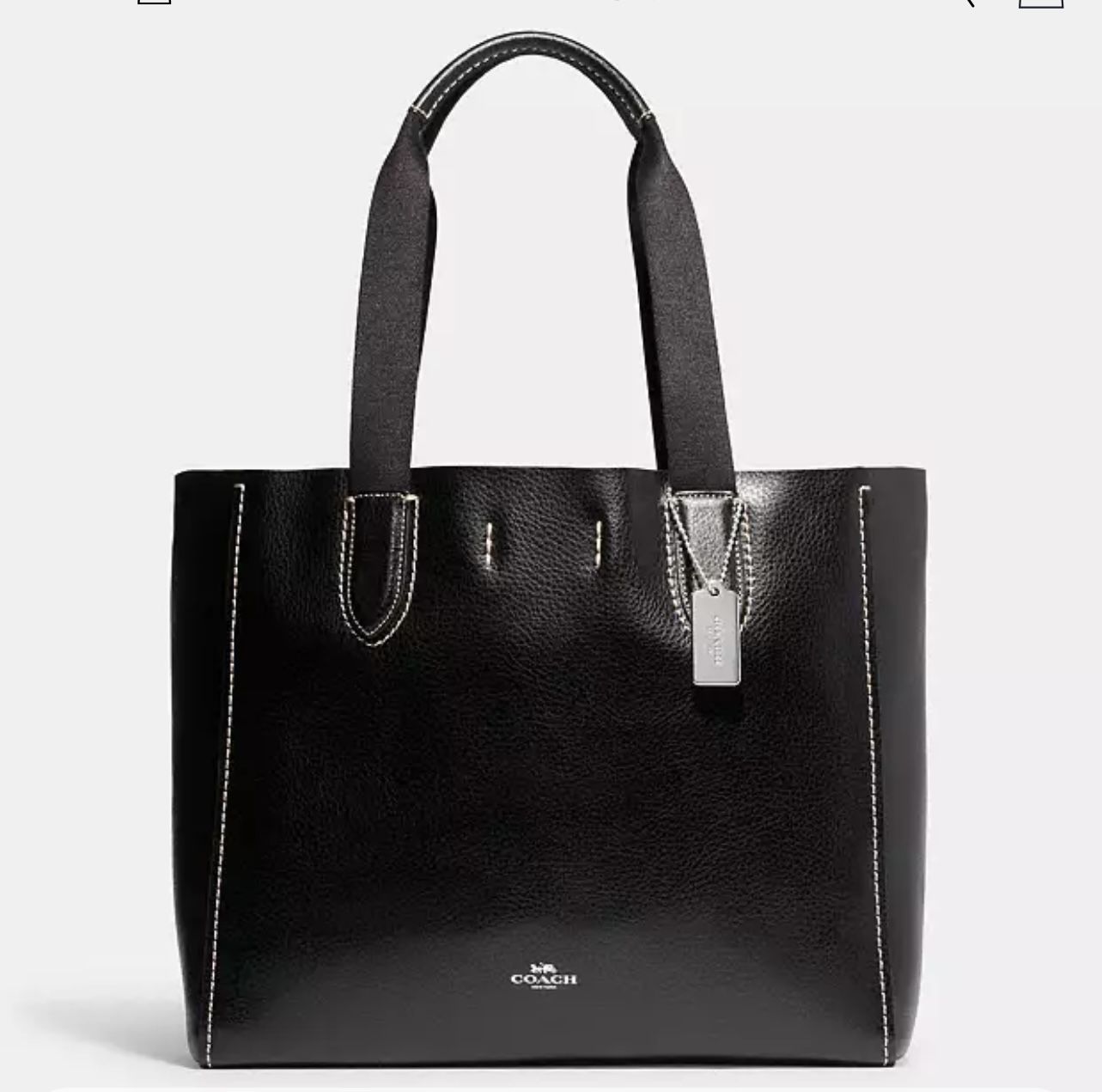 Coach Derby Tote Black Purse NWT
