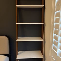 West Elm Mid Century modular wall desk and ladder bookshelf