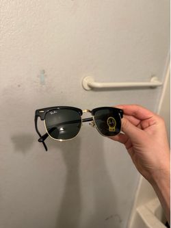 Gold ray bans clubmaster