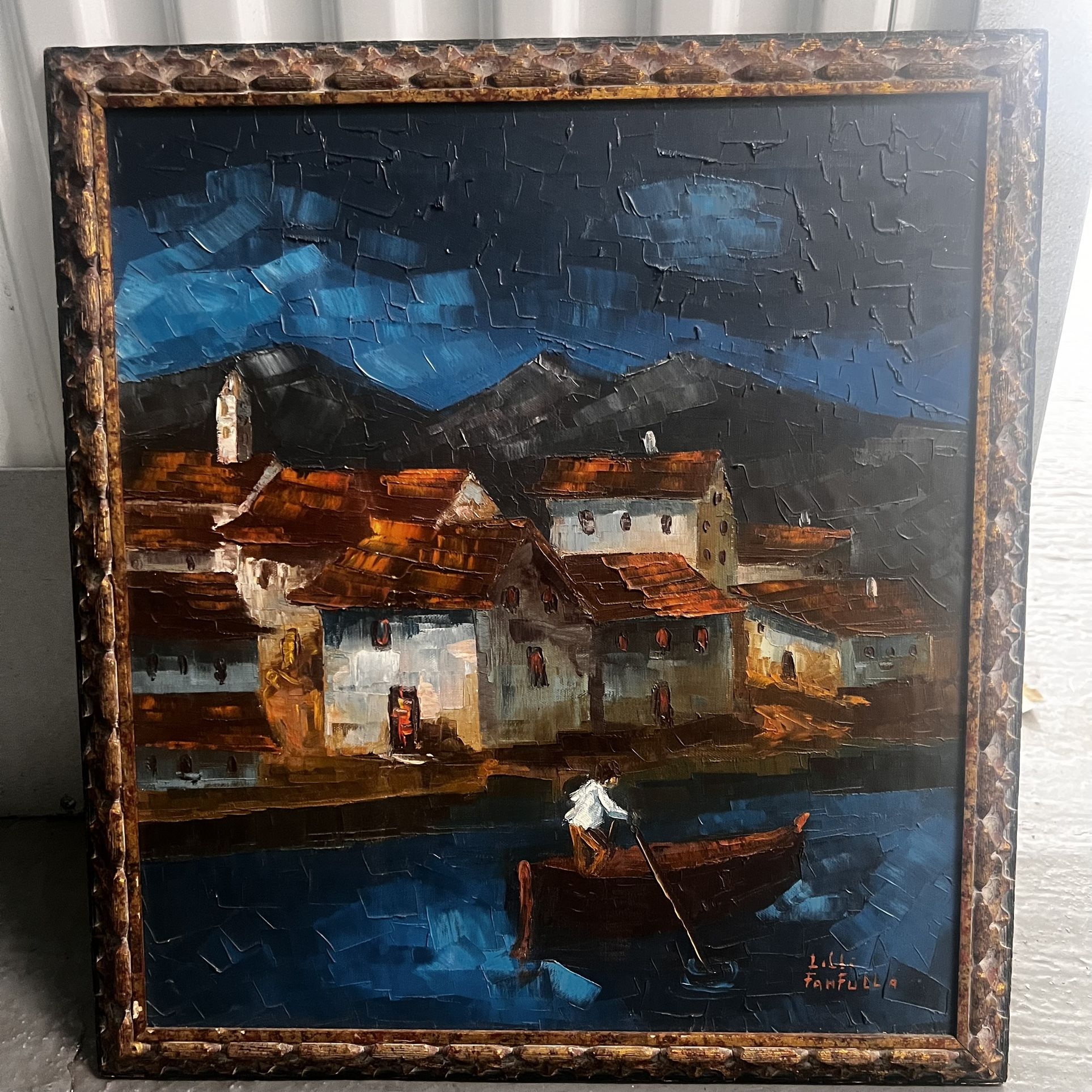 Original Hand Painted Oil Painting Art By Lilli Fanfulla