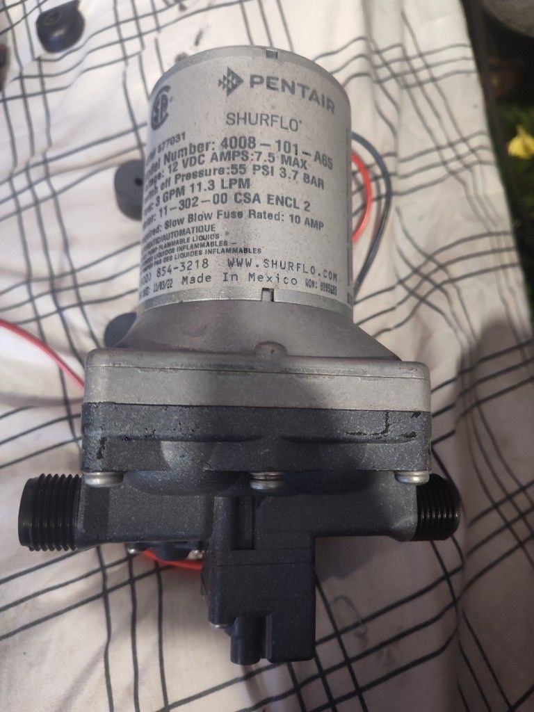 Pentair Shurtlo RV Water Pump 