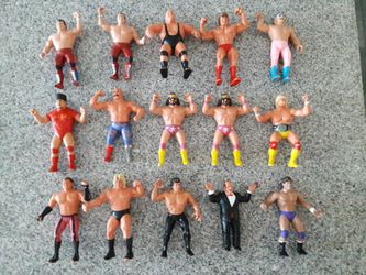 36 FIGURE LOT! WWF WWE LJN Wrestling Figures + WCW (Classic, Vintage, 1980s)