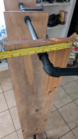 wall mount 4 tier pipe shelf