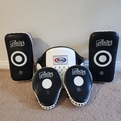 Fairtex Thai Pads, Focus Mitts, And Belly Pad