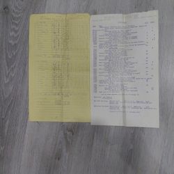 1970 NBA PLAYOFFS NEW YORK NICKABOCKERS VS MILWAUKEE BUCKS PLAYOFFS.
FIRST QUARTER SCORE SHEET AND A  HALFTIME SCORE REPORT.
