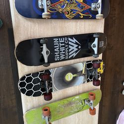4 Different SKATEBOARDS 