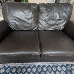 Leather Sofa & Love Seat