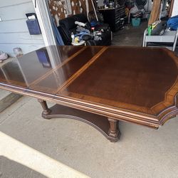 Solid wood dining room table