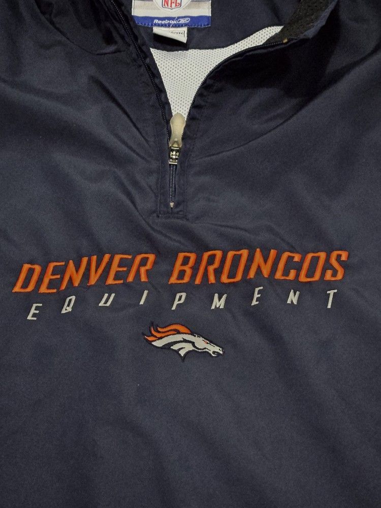 Vintage Denver Broncos Reebok Pullover Windbreaker Jacket