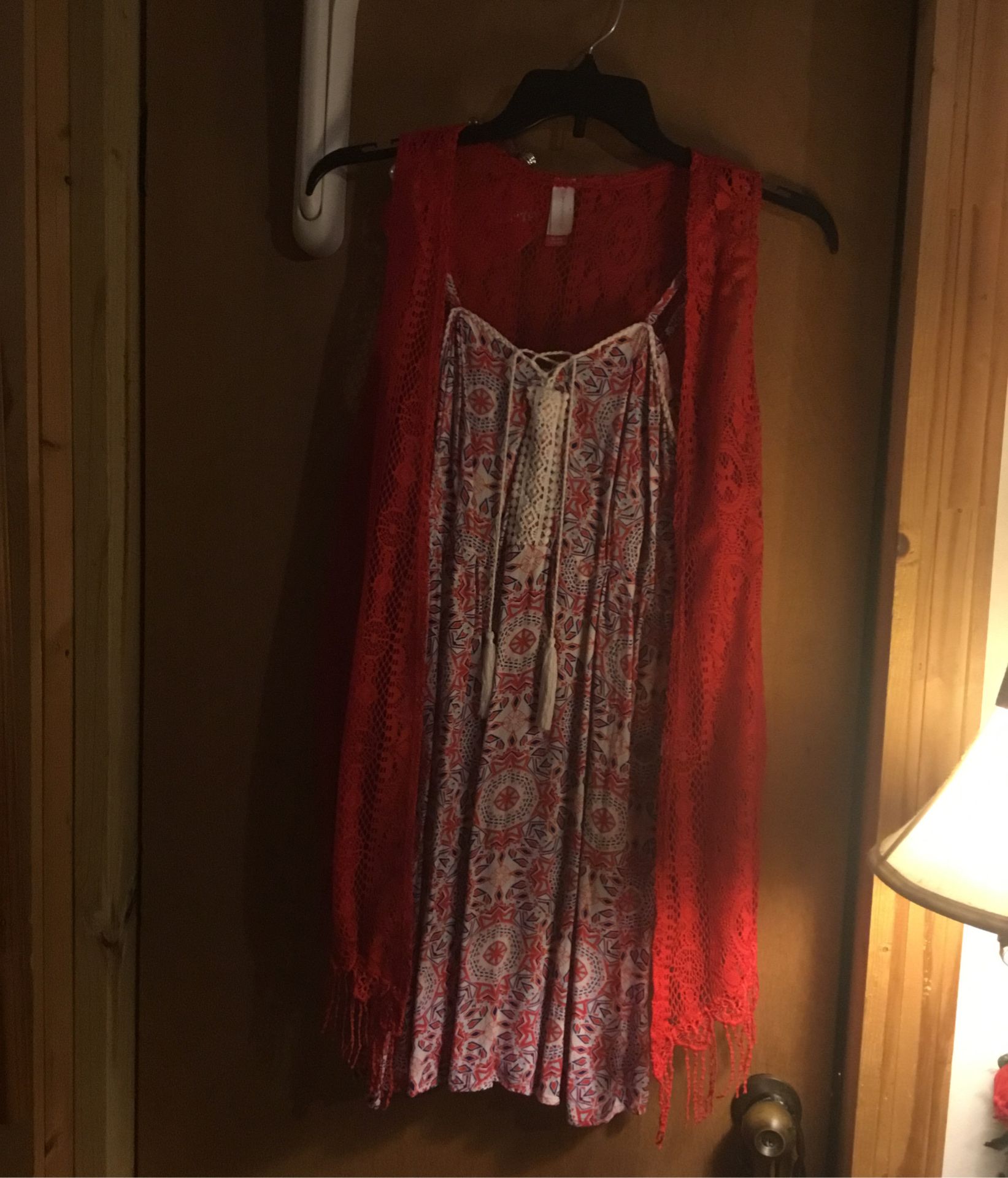 NOBO No Boundaries dress and cardigan both XL 15-17